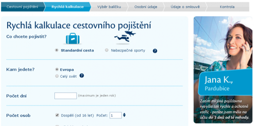 Cestovního pojištění - ČSOB Pojišťovna a.s.
