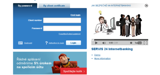 Internetbanking Česká Spořitelna