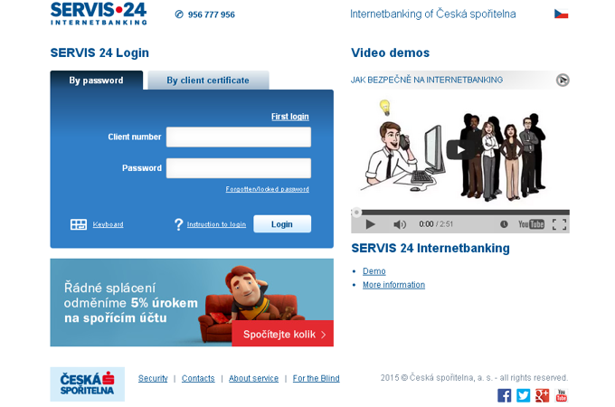 Internetbanking Česká Spořitelna